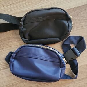 Lot Of Black and Blue Belt Bags